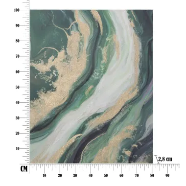 OBRAZ NA PŁÓTNIE GREENERY 80x2,8x100 cm